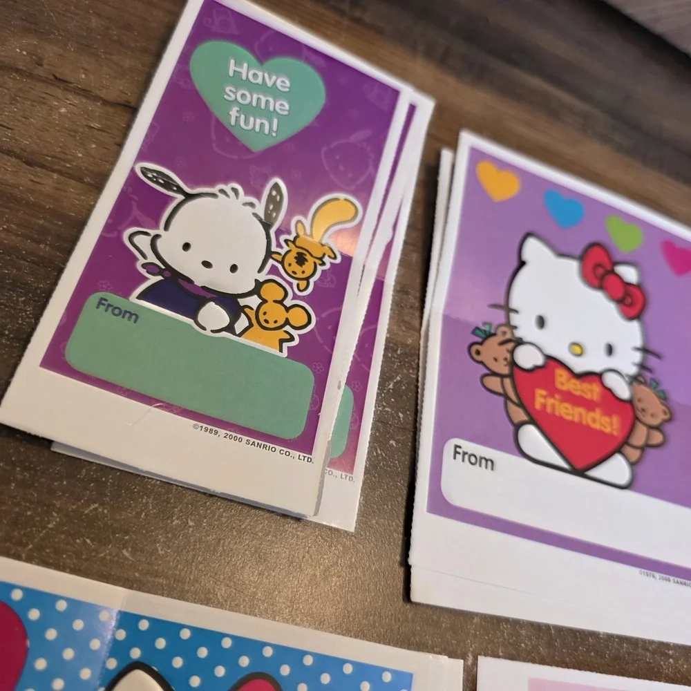 Sanrio Hello Kitty Valentines Day Cards Lot Of 11 Pochacco‎ Vintage Collectible